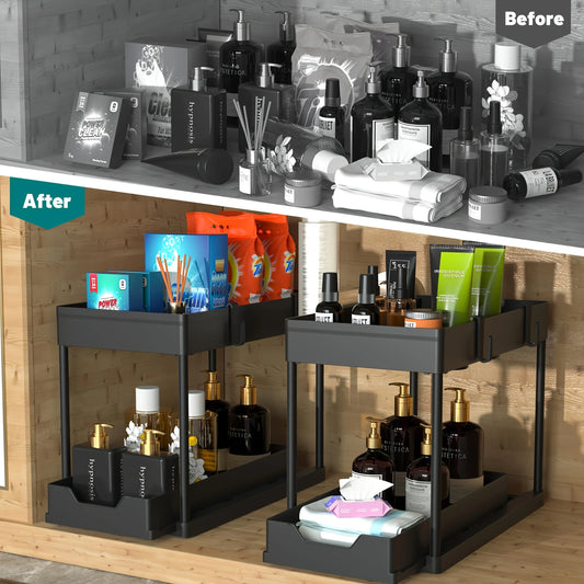 Solva360™ 2 Tier Under Sink Organizer Storage